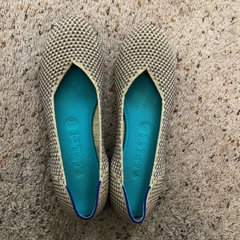 Rothy's Gold Flats